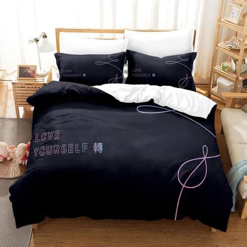 Bts Parure De Lit Bts D Anime, Housse De Couette For Lit Simple Ou ... on Productcaster.