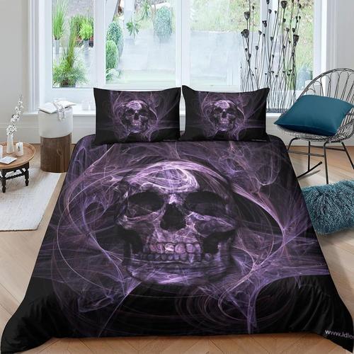 Skull Housse De Couette Parure De Lit Housses De Couette Pour Enfan... on Productcaster.