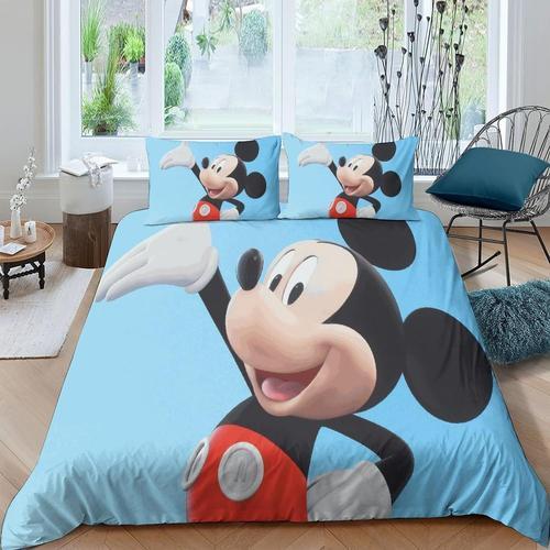 Mickey Mouse Parure De Lit D Housse De Couette Pour Gar?On Et Adole... on Productcaster.