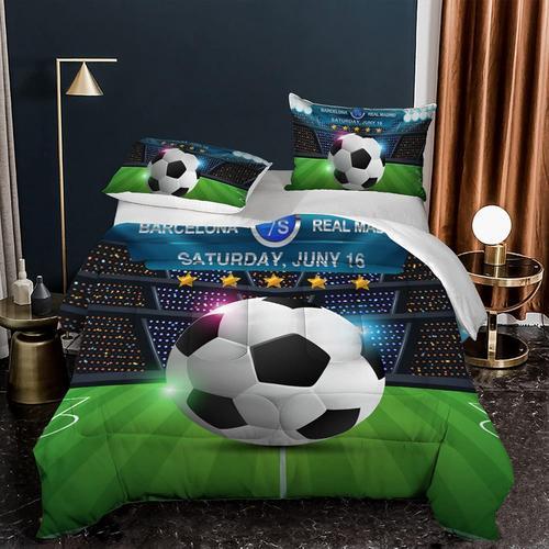 Parure De Lit Style Sport Football Impression Num¿¿Rique D Football... on Productcaster.