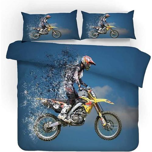 Parure De Lit Pour Moto En Microfibre \U Housse De Couette Motif Mo... on Productcaster.