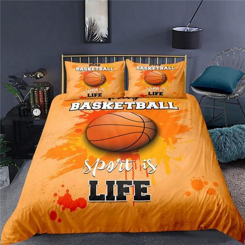 Parure De Lit D Basketball, Football, Rugby, Baseball, Cible De Fl¿... on Productcaster.