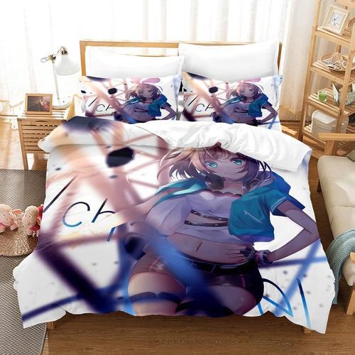 Kizuna Ai Parure De Lit En Microfibre Douce Avec Housse De Couette ... on Productcaster.