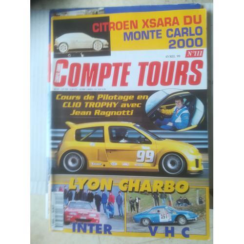 Compte Tours 111 De 1999 Lyon Charbonnieres,Clio Trophy,Regal,Coupe... on Productcaster.