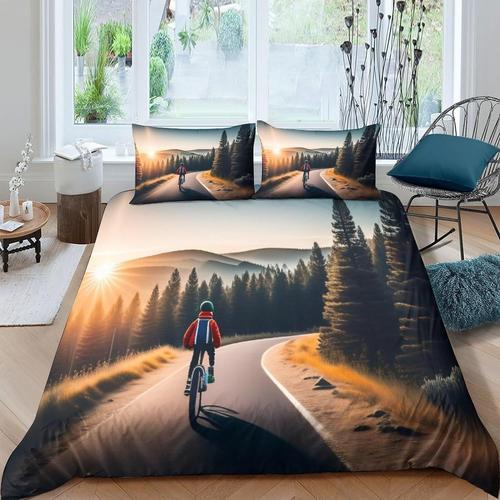 Mountain Bike Housse De Couette Ensemble De Literie Impression D Av... on Productcaster.