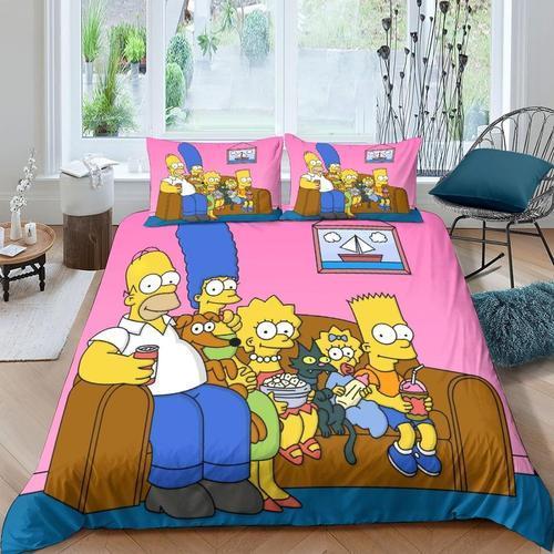 The Simpsons Housse De Couette Imprim¿¿ En D Parure De Lit,Simpsons... on Productcaster.