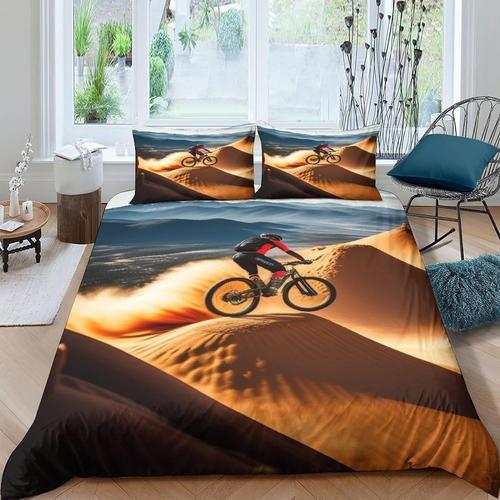 Mountain Bike Housse De Couette Parure De Lit Impression D,En Micro... on Productcaster.