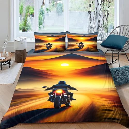 Sets Motocross Housse De Couette D Imprim¿¿ Microfibre Parure De Li... on Productcaster.