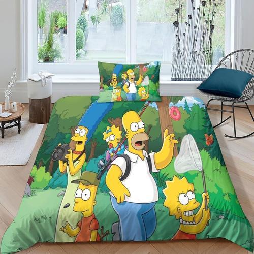 The Simpsons Housse De Couettes Imprim¿¿E ¿¿ D,Ensemble De Literie ... on Productcaster.