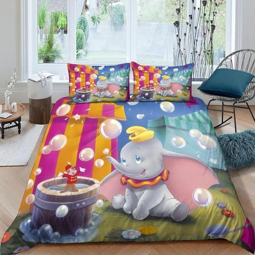 Dumbo Housse De Couette Imprim¿¿ En D Parure De Lit,Cartoon Movies ... on Productcaster.