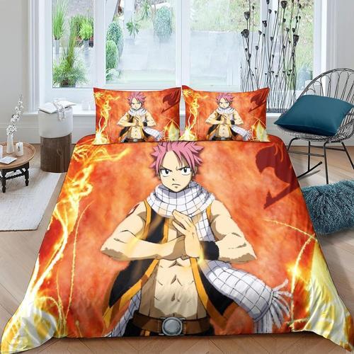 Fairy Tail Housse De Couette Parure De Lit Pi¿¿Ces Impression D,Nat... on Productcaster.