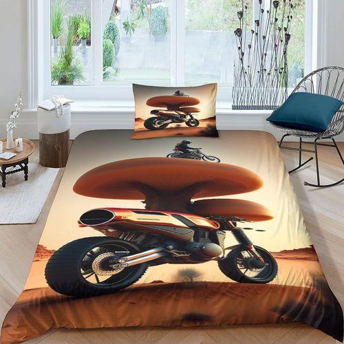 Motocross Housse De Couette En Duvet Imprim¿¿ D Avec Taie D'oreille... on Productcaster.