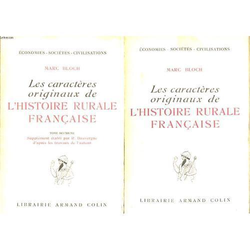 Les Caracteres Originaux De L'histoire Rurale Francaise. 2 Tomes on Productcaster.