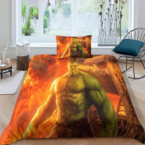 Hulk Housse De Couette Parure De Lit Impression D Avec Taies D'orei... on Productcaster.