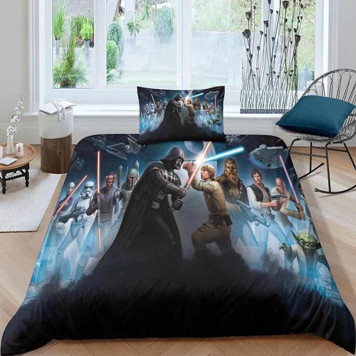 Star Wars Ousse De Couette D Imprim¿¿ Avec Taies D'oreiller,The Man... on Productcaster.