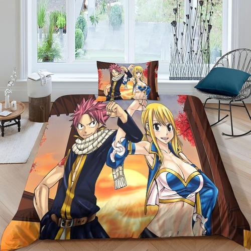 Fairy Tail Housse De Couette Parure De Lit Impression D,En Microfib... on Productcaster.