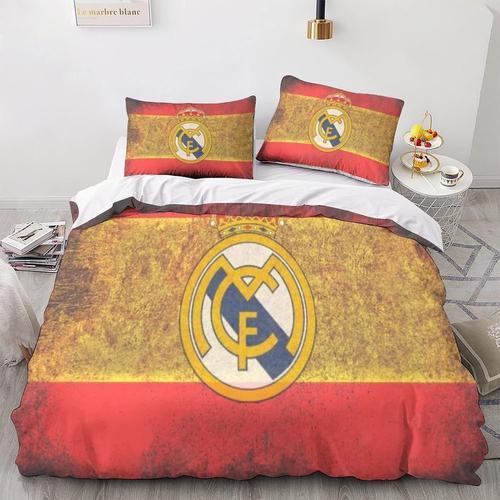 Real Madrid Sets De Housses De Couettes D, Pi¿¿Ces Imprim¿¿ Ensembl... on Productcaster.