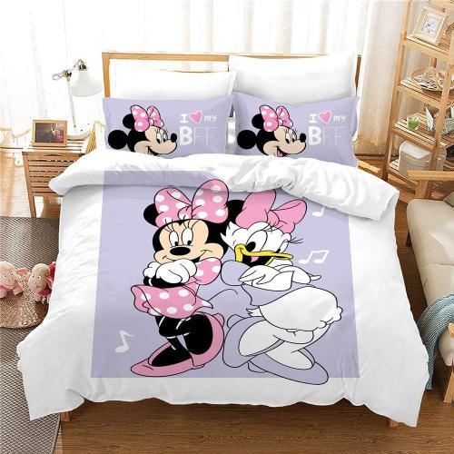 Mickey & Minnie Housse De Couette Enfant Housse De Couette + Taies ... on Productcaster.