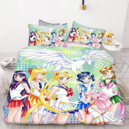 Sailor Moon Parure De Lit X Cm, Pour Fille, Motif De L'anime Du Jap... on Productcaster.