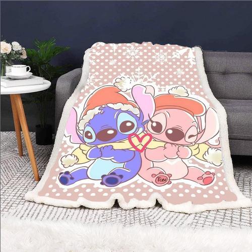 Lilo Und Stitch Couverture En Flanelle Pour Enfants Et Adultes - St... on Productcaster.