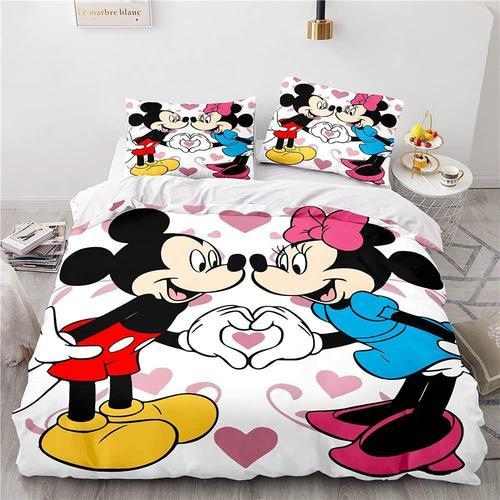 Parure De Lit Mickey Mouse, Taie D'oreiller X Cm, Housse De Couette... on Productcaster.