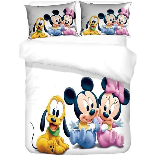 Mickey Et Minnie Housse De Couette,Parure De Lit Fille Bande Anim¿¿... on Productcaster.