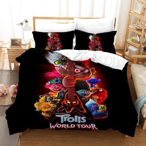 Troll Parure De Lit En Microfibre Avec Taie D'oreiller X Cm Et X Ho... on Productcaster.