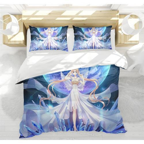 Sailor Moon Parure De Lit Pour Fille En Microfibre, X Cm, Avec Hous... on Productcaster.