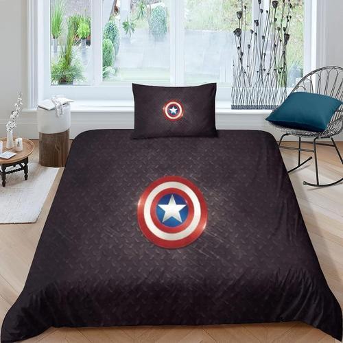 Captain America Pcs Soft Microfibre Housse De Couette Imprim¿¿ D En... on Productcaster.