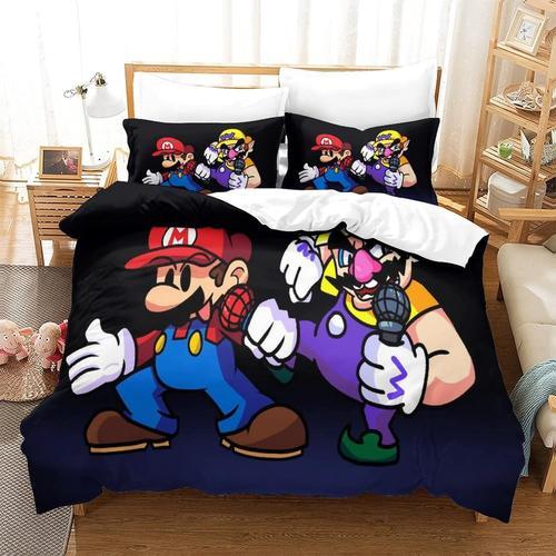 Super Mario Literie Housse De Couette Imprim¿¿E En D R?Le De Jeu An... on Productcaster.