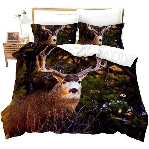 Housse Couette Arbres Forestiers Animaux Wapiti Paysage Xcm Impress... on Productcaster.