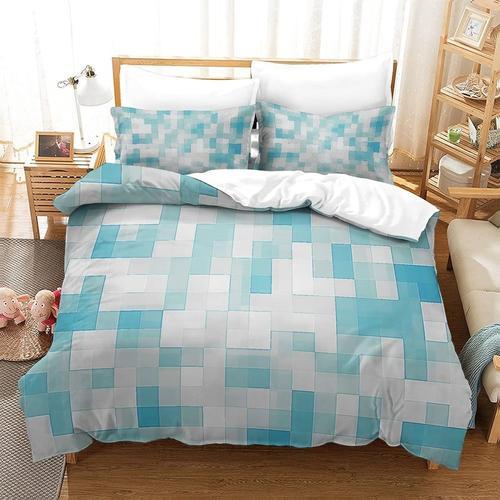 Geometric Lattice Housse De Couette Avec Couette Microfibre Avec Fe... on Productcaster.