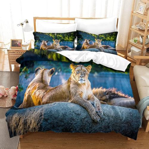 Lion Housse De Couette Avec Couette Microfibre Avec Fermeture ¿¿Cla... on Productcaster.