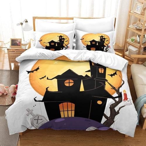 Parure De Lit Pi¿¿Ces Pour Halloween Impression D Housse De Couette... on Productcaster.