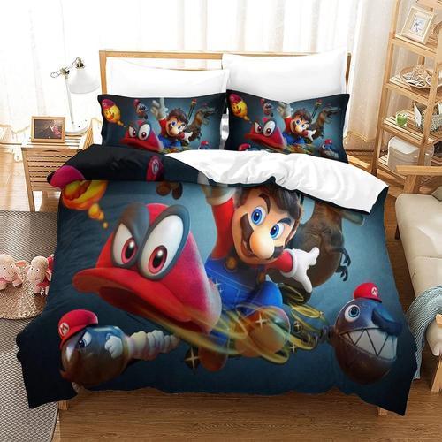 Super Mario Housse De Couette Imprim¿¿ Literie Pour Filles Gar?Ons ... on Productcaster.