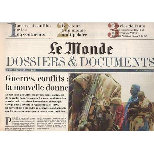 Le Monde Les Cles De L Info. Dossiers Et Documents N° 344 : Guerr... on Productcaster.