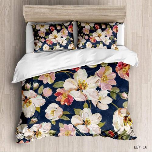 Pivoine Fleur Rose Sur Fond Noir Parure De Lit Housse De Couette Xc... on Productcaster.