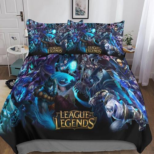 League Of Legends D Imprim¿¿ Housse De Couette De Literie Avec Taie... on Productcaster.