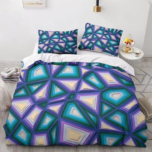 Geometric Bi-Colour D Imprim¿¿ Housse De Couette De Literie Avec Ta... on Productcaster.