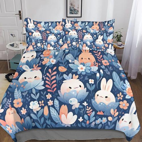 Rabbit D Imprim¿¿ Parure De Lit Et Taies D'oreiller De Literie Wild... on Productcaster.