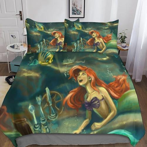 The Little Mermaid D Imprim¿¿Ensemble De Literie Parure De Lit Anim... on Productcaster.