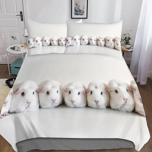 Cute Guinea Pig D Imprim¿¿ Housse De Couette De Literie Avec Taies ... on Productcaster.