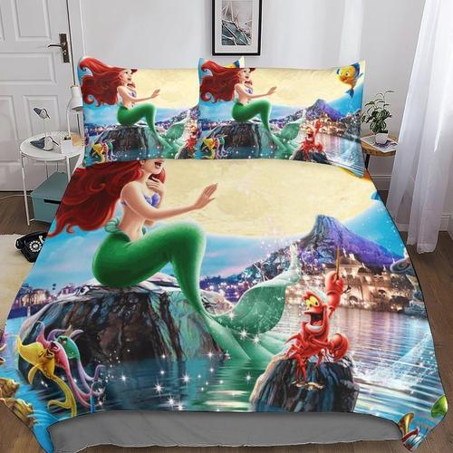 The Little Mermaid D Imprim¿¿ Housse De Couette De Literie Avec Tai... on Productcaster.