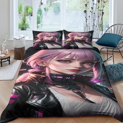 Anime Heroine Housse De Couette Imprim¿¿E En D - Parure De Lit Styl... on Productcaster.