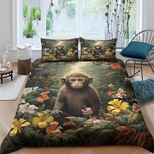 Housse De Couette Abstraite De Singe Taille Queen | Art Ensemble De... on Productcaster.