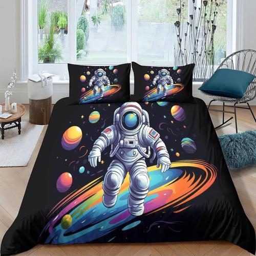 Ensemble De Housse De Couette Color¿¿E D'astronaute, Th¿¿Me De Cr¿¿... on Productcaster.