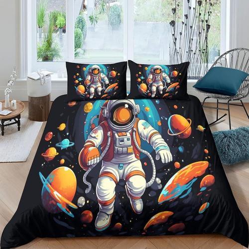 Ensemble De Housse De Couette Color¿¿E D'astronaute, Th¿¿Me De Cr¿¿... on Productcaster.