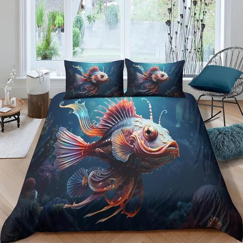 Ensemble De Housse De Couette En Forme De Poisson De Fond, Th¿¿Me C... on Productcaster.