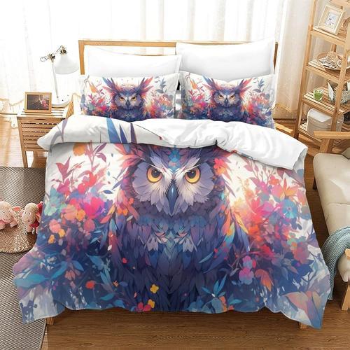 Housse De Couette Hibou Pi¿¿Ces ¿¿ Motif Imprim¿¿ Animaux Housse De... on Productcaster.