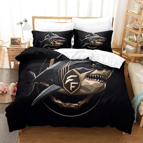 Housse De Couette Requin Pi¿¿Ces Motif Imprim¿¿ Literie Logo Housse... on Productcaster.